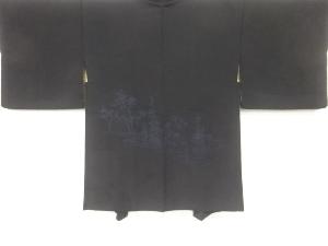 木立模様織り出し　絵羽織